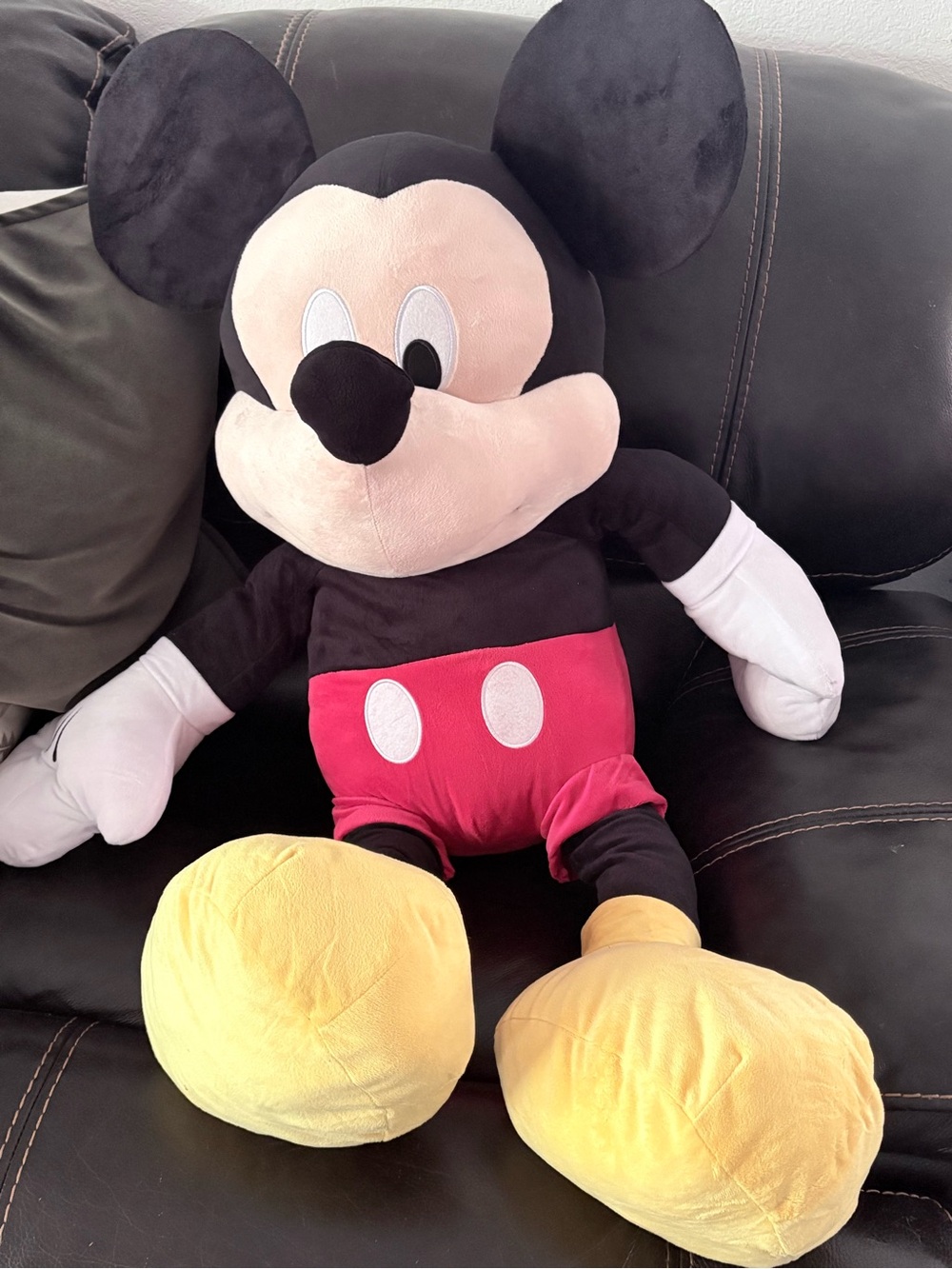 Disney Mickey Mouse Plush - Black, Red, Yellow, White, Cream